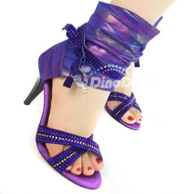 Lady Bow Long Cuff High Heel Sandals Shoes Lady Bow Long Cuff High Heel Sandals Shoes