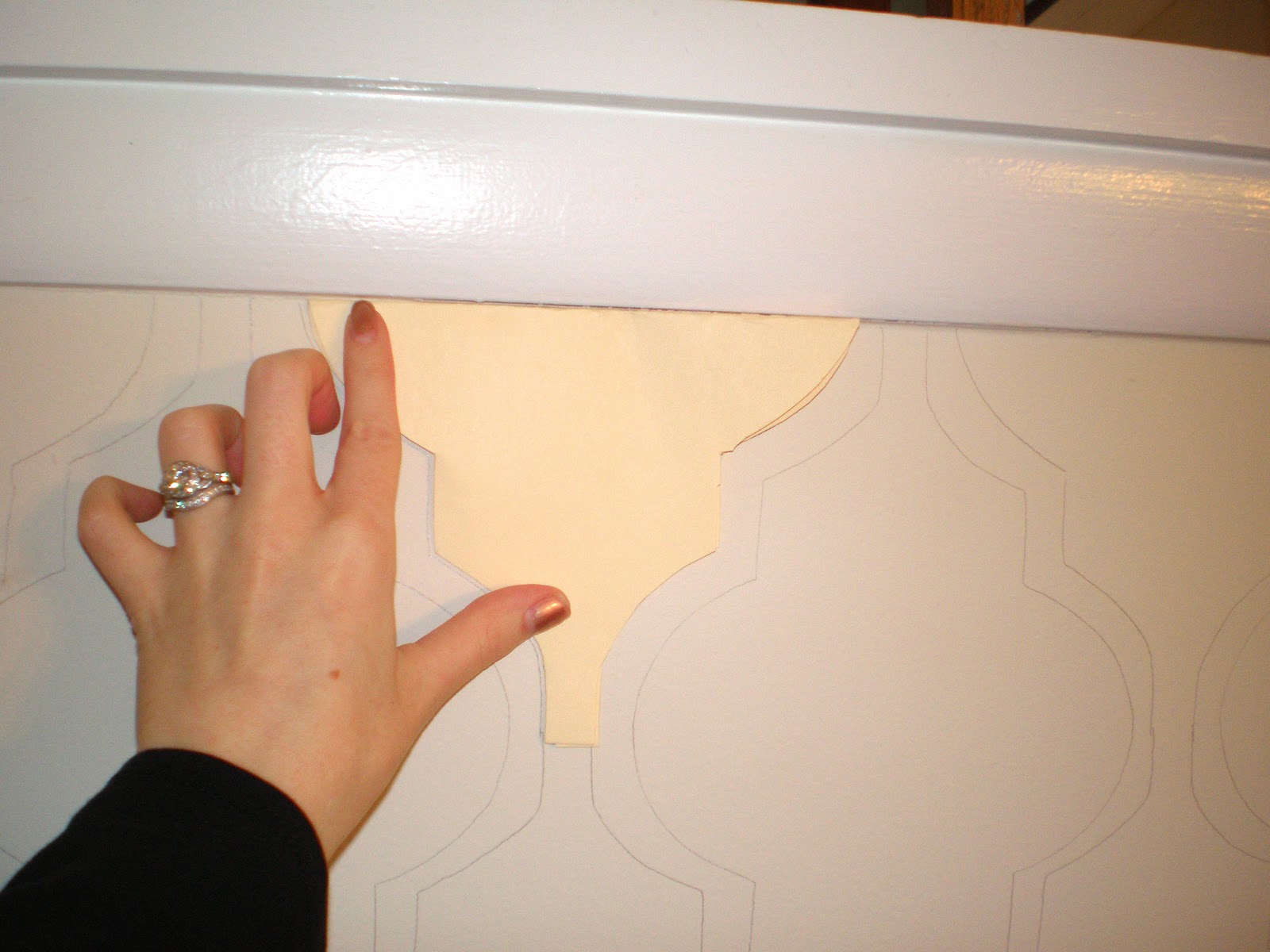 Designing a Life She Loves Painted Wallpaper Day One