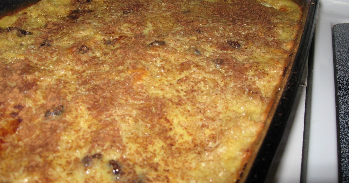 Oh Glorious Food! Old Fashioned Custard Raisin Rice Pudding