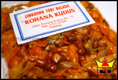 Camilan Padang SINGKONG TERI BALADO (Close Up)