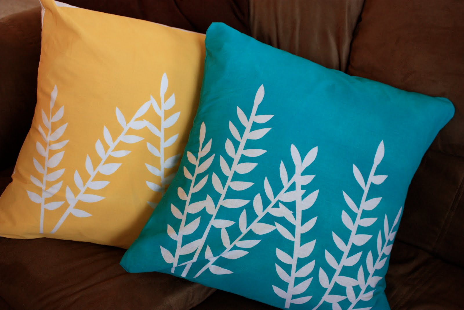 Domestic Dreamer "You're seriously going to spray paint your pillows??"