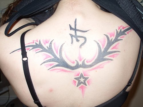 Tribal and star tattoo picture