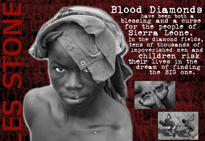 blood diamonds in africa. The story of lood diamonds is