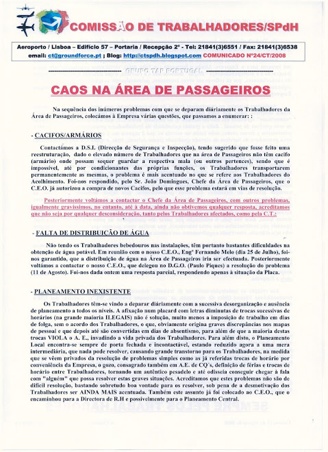 Comunicado nº24/2008 (frente)