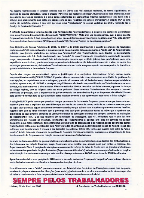 Comunicado nº06/CT/2009 (Verso)