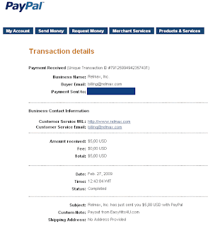 easyhits4u payment proof