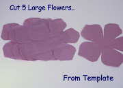 This template from Martha Stewart: TEMPLATE (use largest flower) (nina ricci inspired flower sash diy fashion tutorial ruby mines )