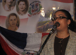 Yudelka speaking at the International's Women's Day @ Ambar Room