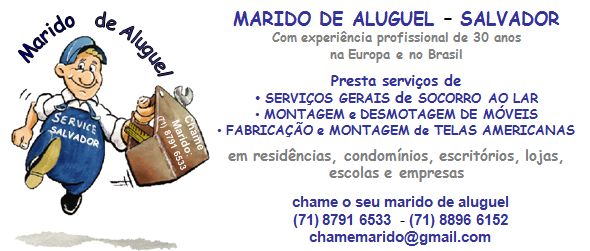 Marido de Aluguel -  Salvador - Consertos, Instalações, Reparos e Manutenção 8791 6533