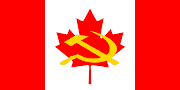 United Soviet Socialist States of Canada Flag. I am thinking of putting this . (ussc)