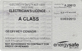 electrical electrician license card insured diy am work if causes problem
