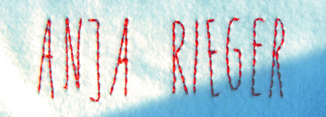 Anja Rieger: Illustration, Stickdateien, Embroidery files, Embroidery Design