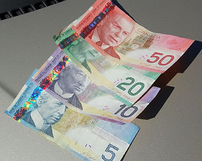 Canada: The most fashionably flamming money in the world!