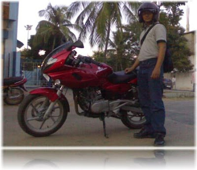 So this time it will be the story of me and my Pulsar 220