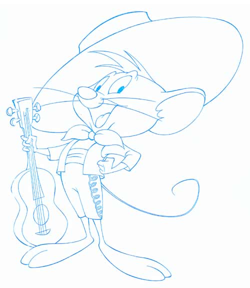 How to Draw Speedy Gonzalez - Looney Tunes - Easy Step by Step