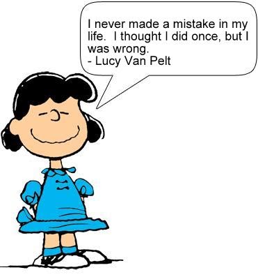 No Regrets Lucy Van Pelt