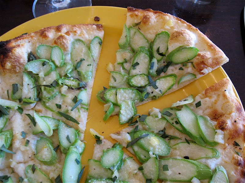 Albion Cooks Asparagus, Preserved Lemon Pizza at Pizza Antica