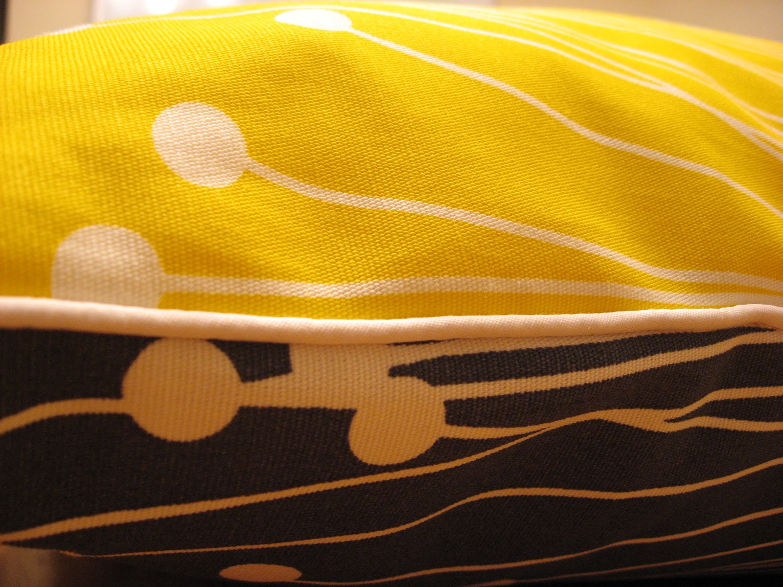 the quirky peach: Yellow & Gray Floor Pillows