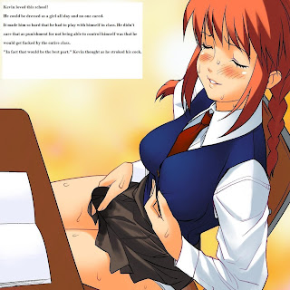 Forced feminization anime captions.