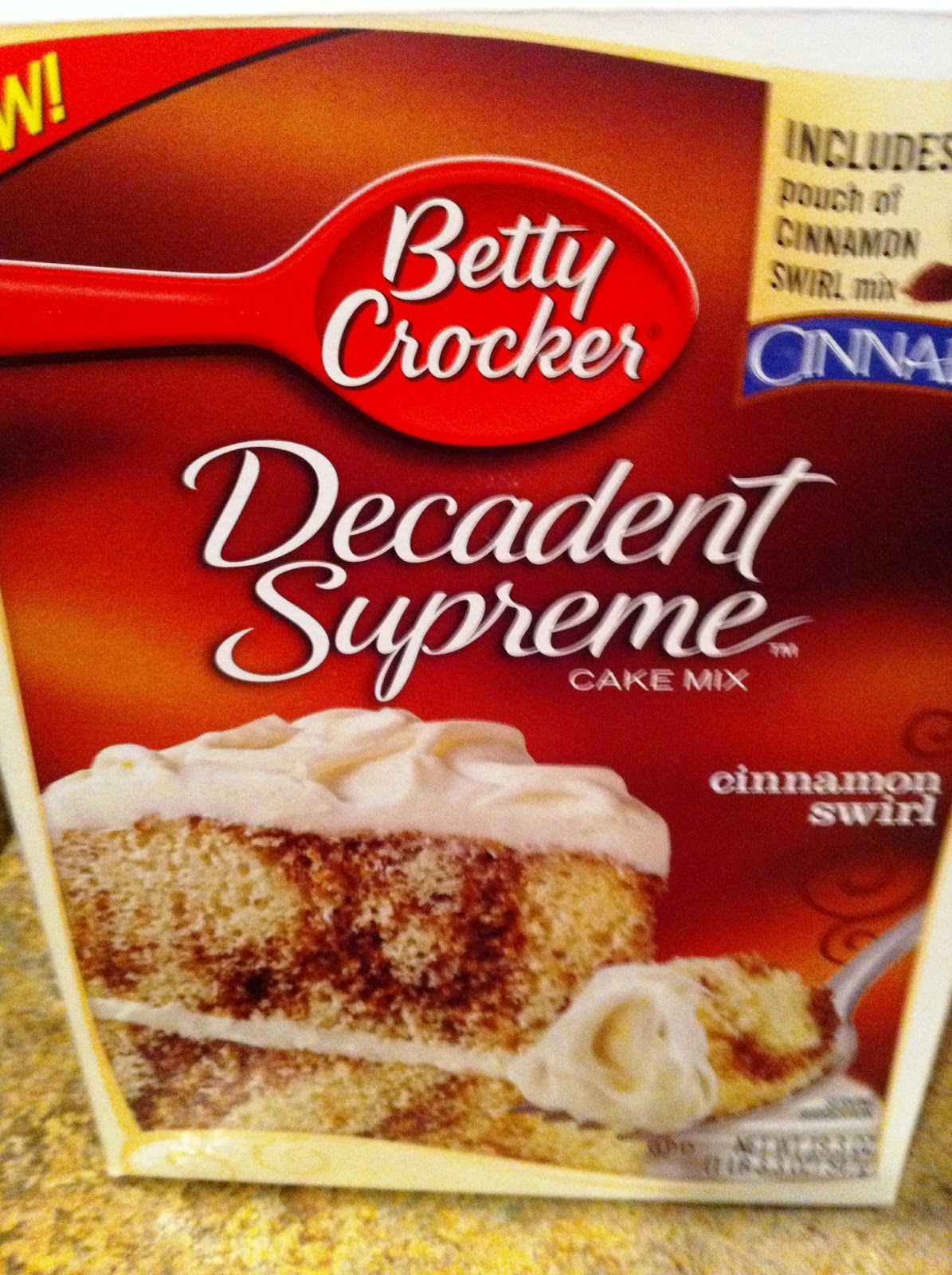 simplysandi Betty Crocker Decadent Supreme Cinnamon Swirl Cake