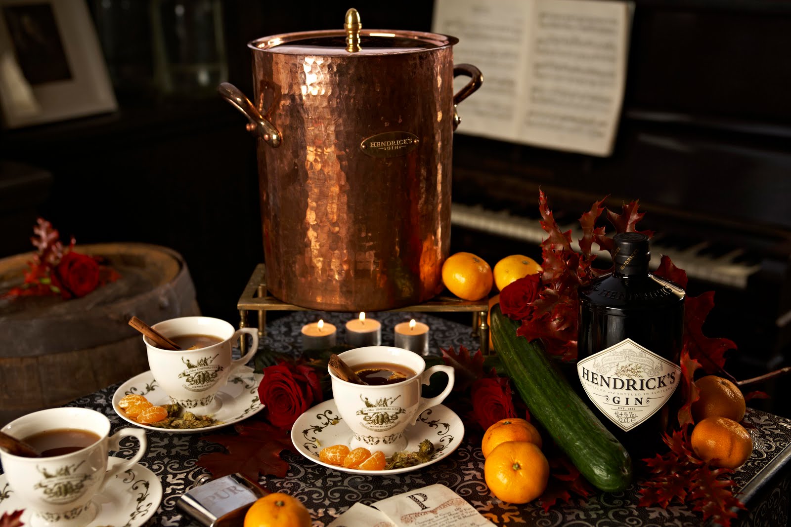 Ladies With Bottle Christmas Cocktails and Victorian Hot Punch