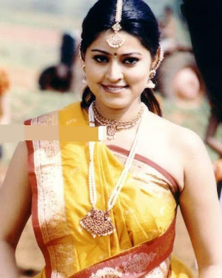 Actress in Sarees without Blouses Fashion
