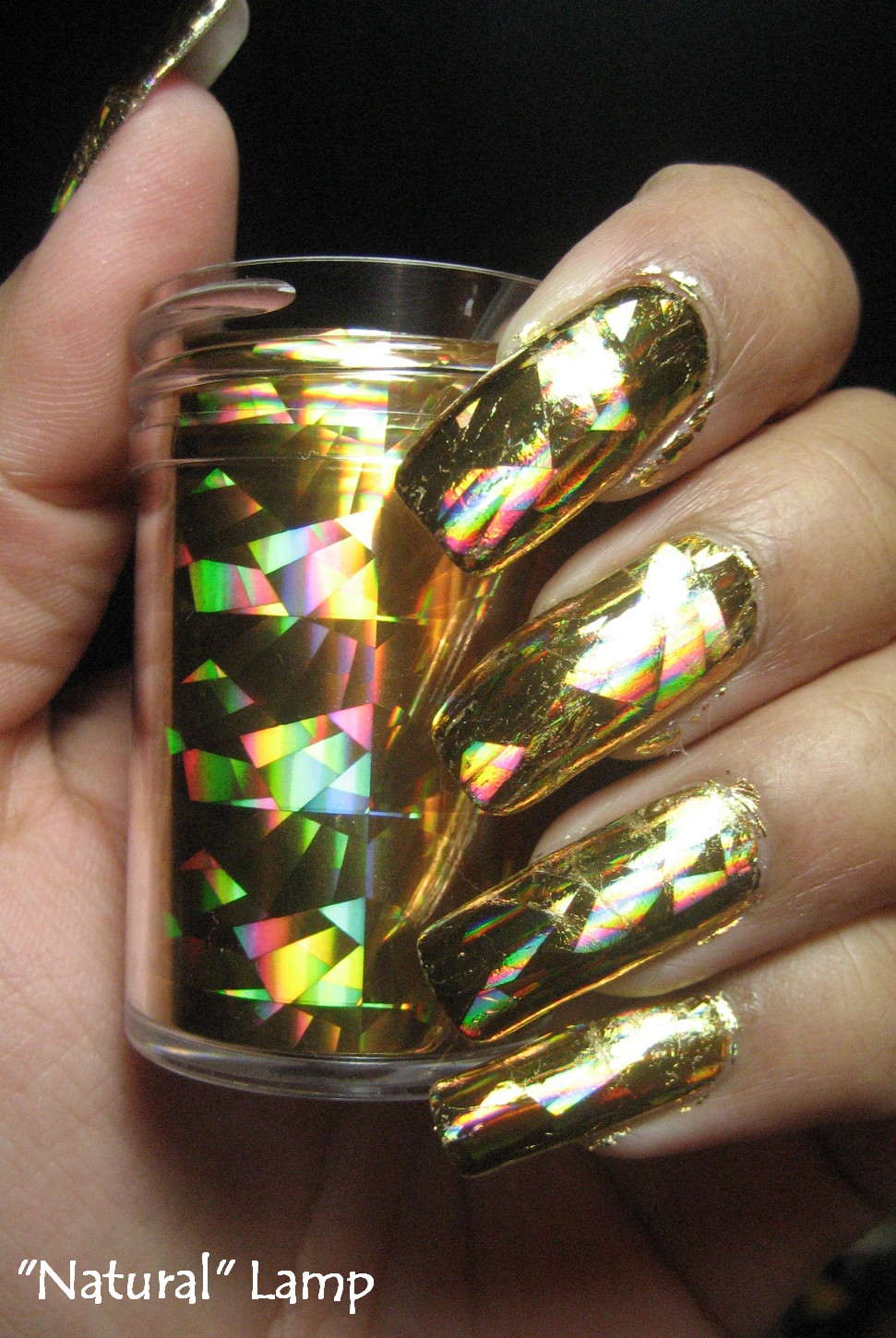 My Simple Little Pleasures NOTD Holographic Gold Foil + Tutorial