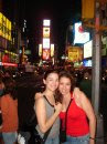 With my sis in Times Square. So alike and so different at the same time.