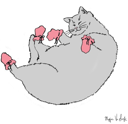 Kitten in a mitten
