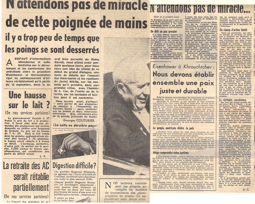 Rencontre khrouchtchev eisenhower