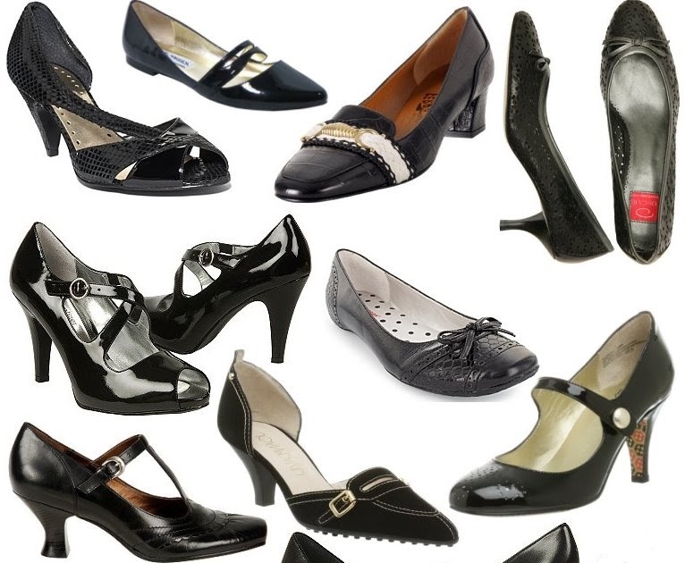 stylish black work shoes