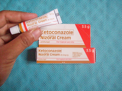 Topical antifungal cream with steroid