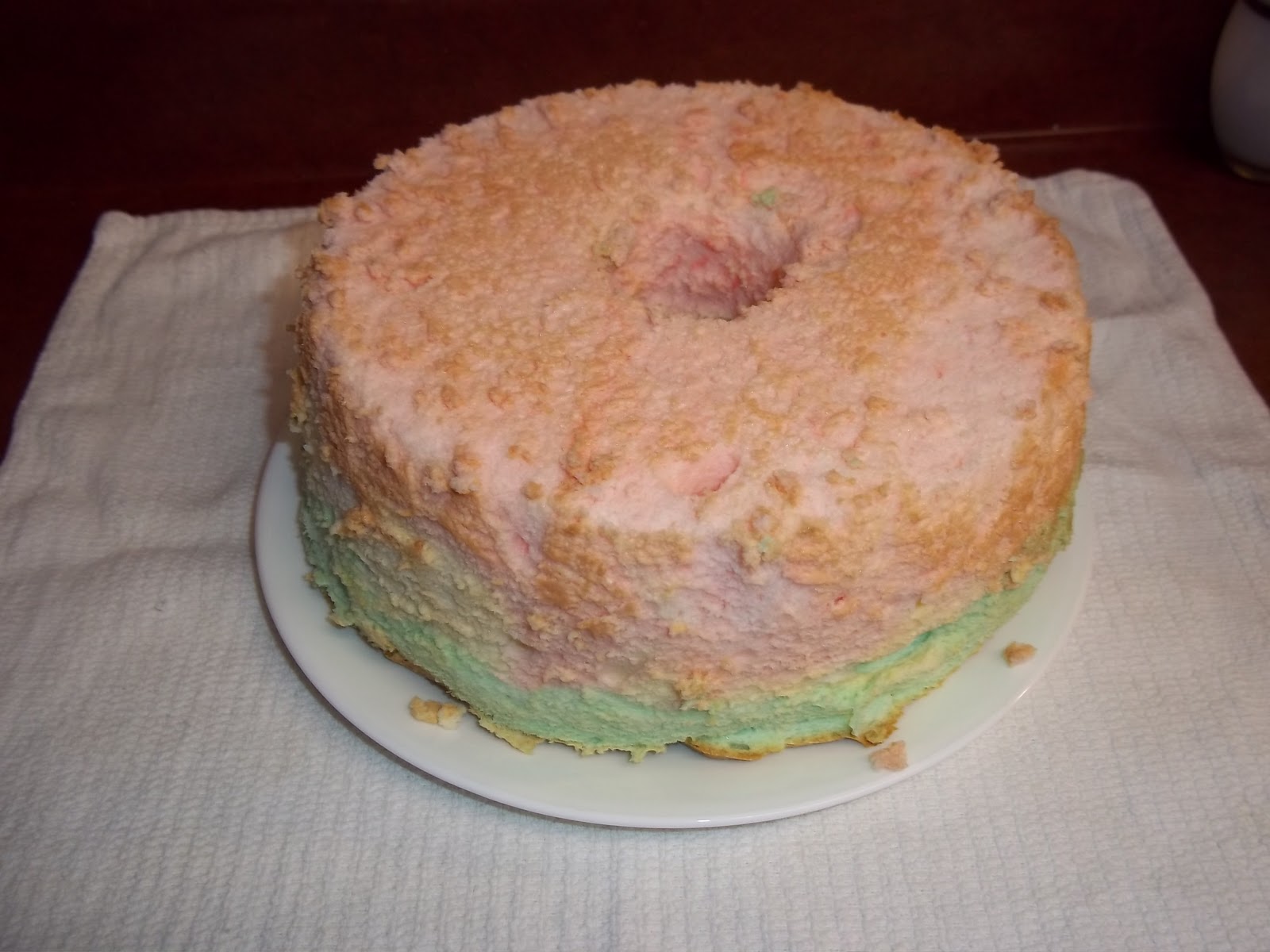 The Daily Smash Rainbow Angel food cake