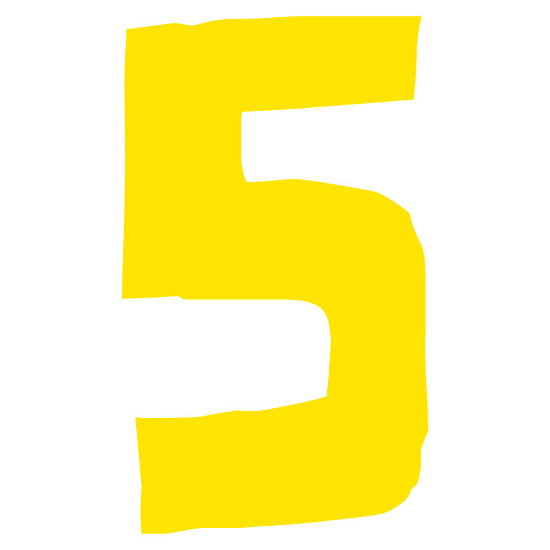 Gallery For > Yellow Number 5