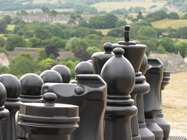 CHESS PIECES AT CORFE CASTLE