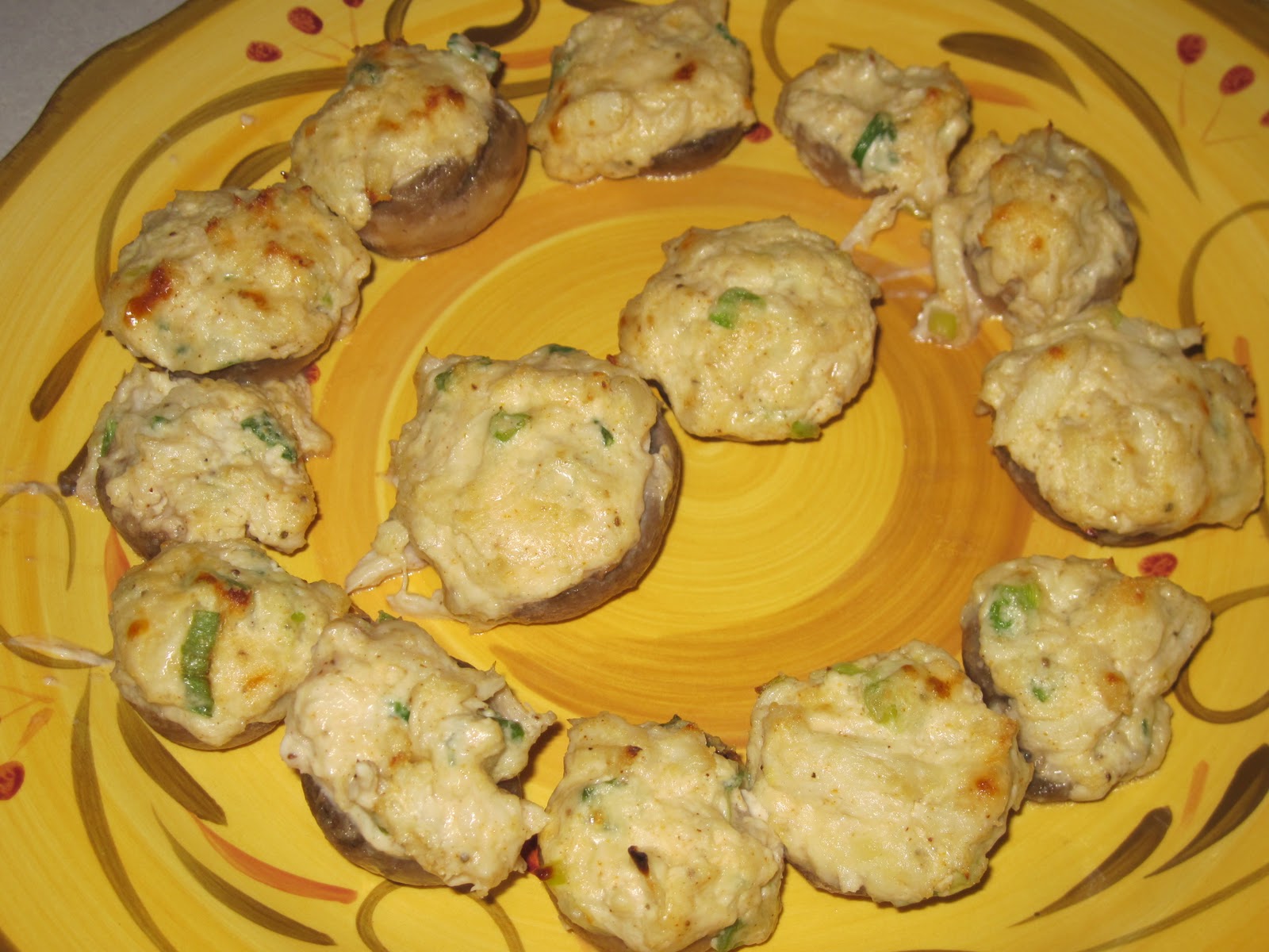 Luscious Low Carb Cheesy Crab Stuffed Mushrooms