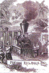 Postal del ferrocarril de Panamá
