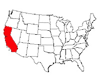 ...Rode gedeelte is Californië...