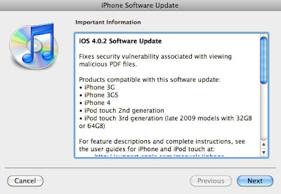Apple發佈 iOS 4.0.2 與 iOS 3.2.2 更新，修正PDF安全漏洞 