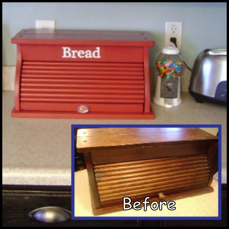 Dollar Store Crafter Bread Box Makeover