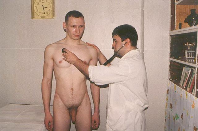 Naked male medical exams