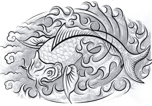 Japanese Koi Fish Tattoo