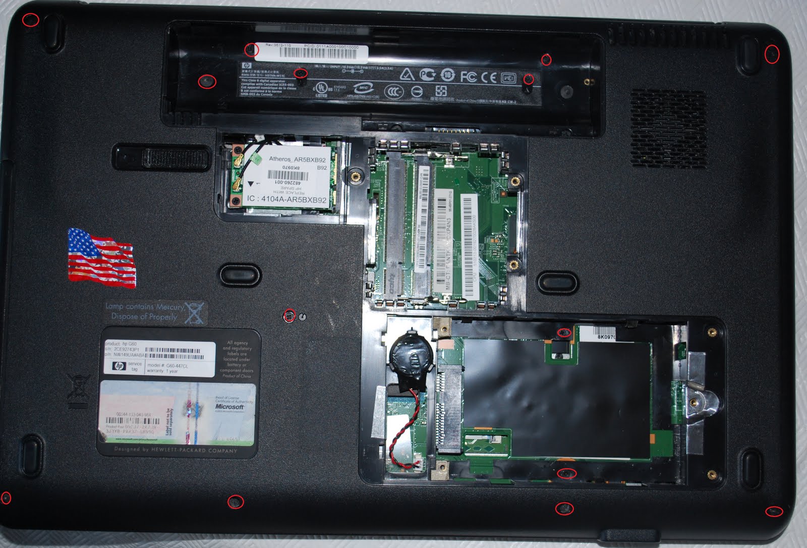 Hp g60 manual repair