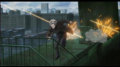 Man of action: Kuze Kuze dodges bullets.
