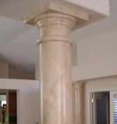 faux marble columns