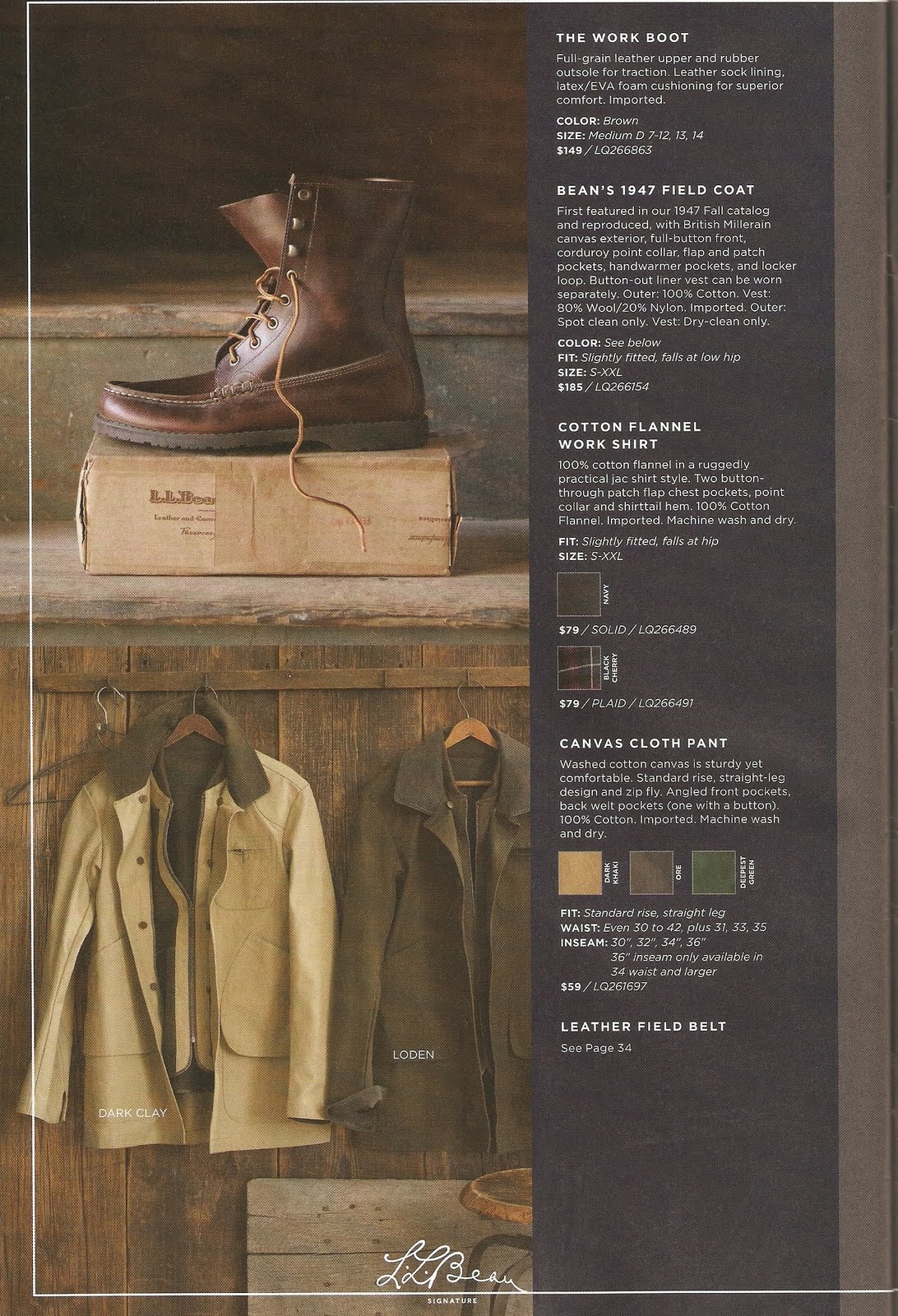 Alex Grant First Look Fall 2010 LL Bean Signature Catalog