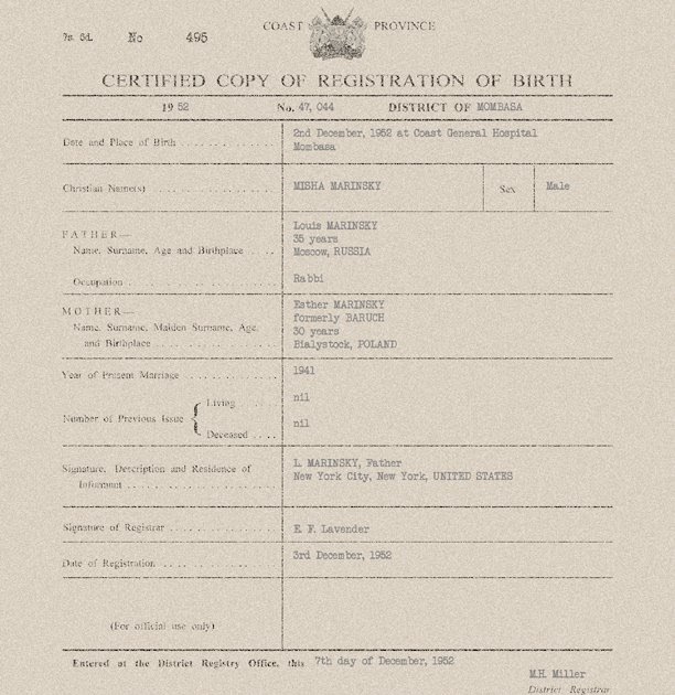 New York Leftist My Authentic Kenyan Birth Certificate