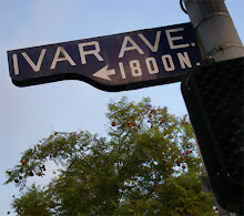 Ivar Ave Street Sign