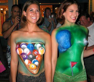 Body painting - Sports - Snooker and Golf
