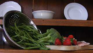 Vegetables ready for a garden supper